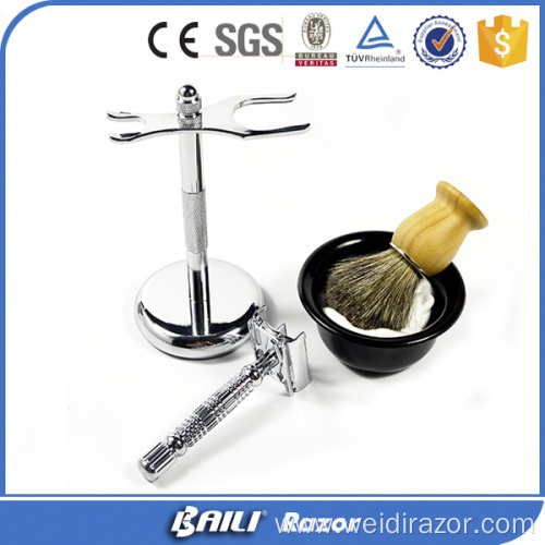 shaving razor Kit including shaving bowl foam brush